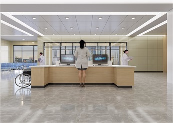 街道醫(yī)院門診部裝修設計效果圖