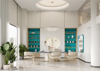 現代中醫理療館裝修設計效果圖