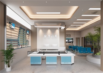 300方診所裝修設計案例效果圖