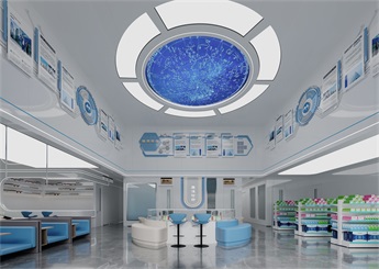 現代科技感診所裝修設計案例效果圖