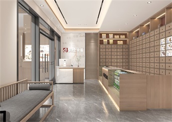 銀湖中醫診所設計裝修案例效果圖