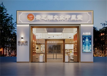 湖南張家界中醫診所設計案例效果圖